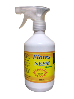 Flores Neem Repelente Spray Com Óleo De Neem e Citronela 500 ml